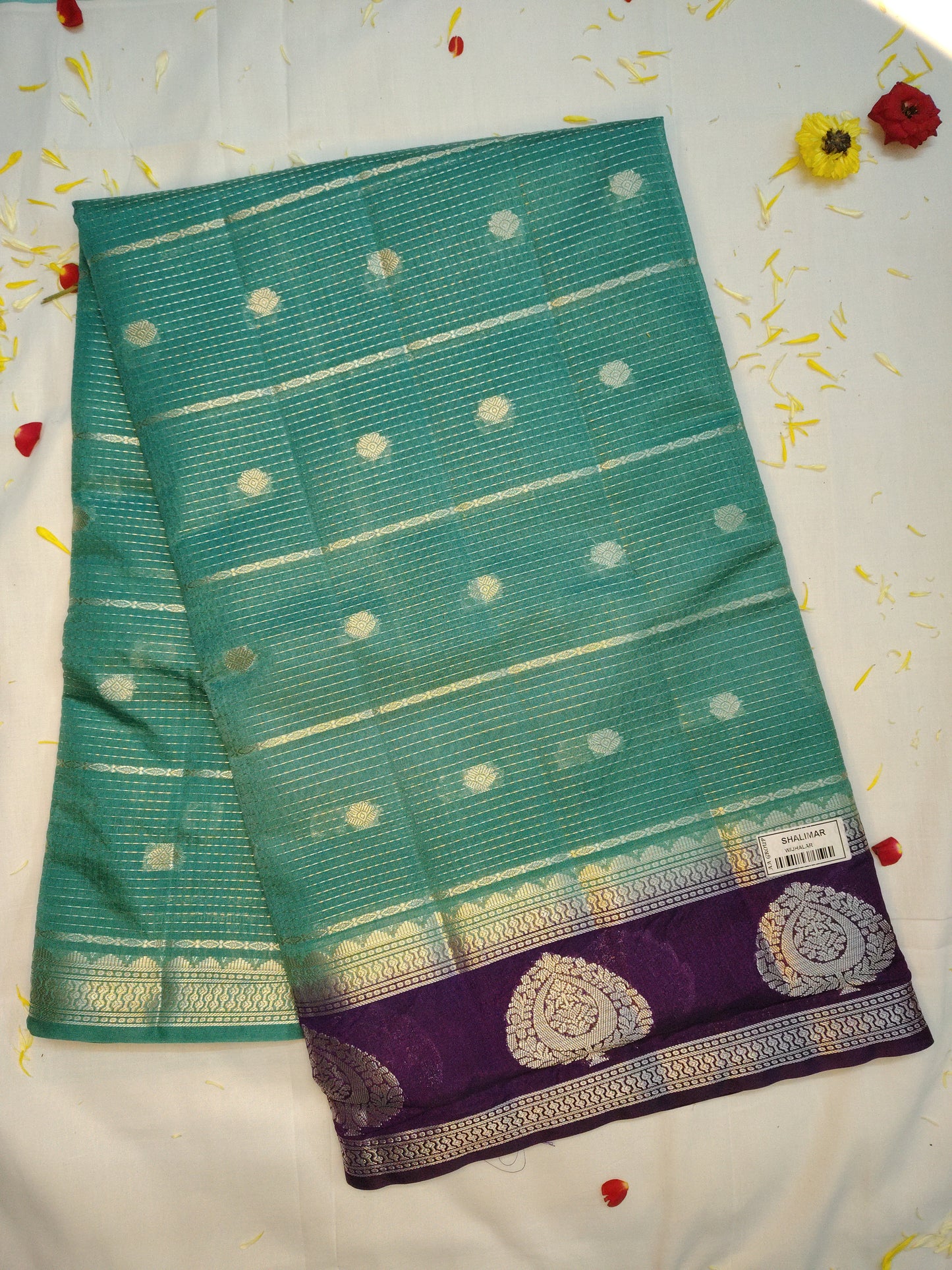 Royal chanderi exclusive combination border saree(AA)