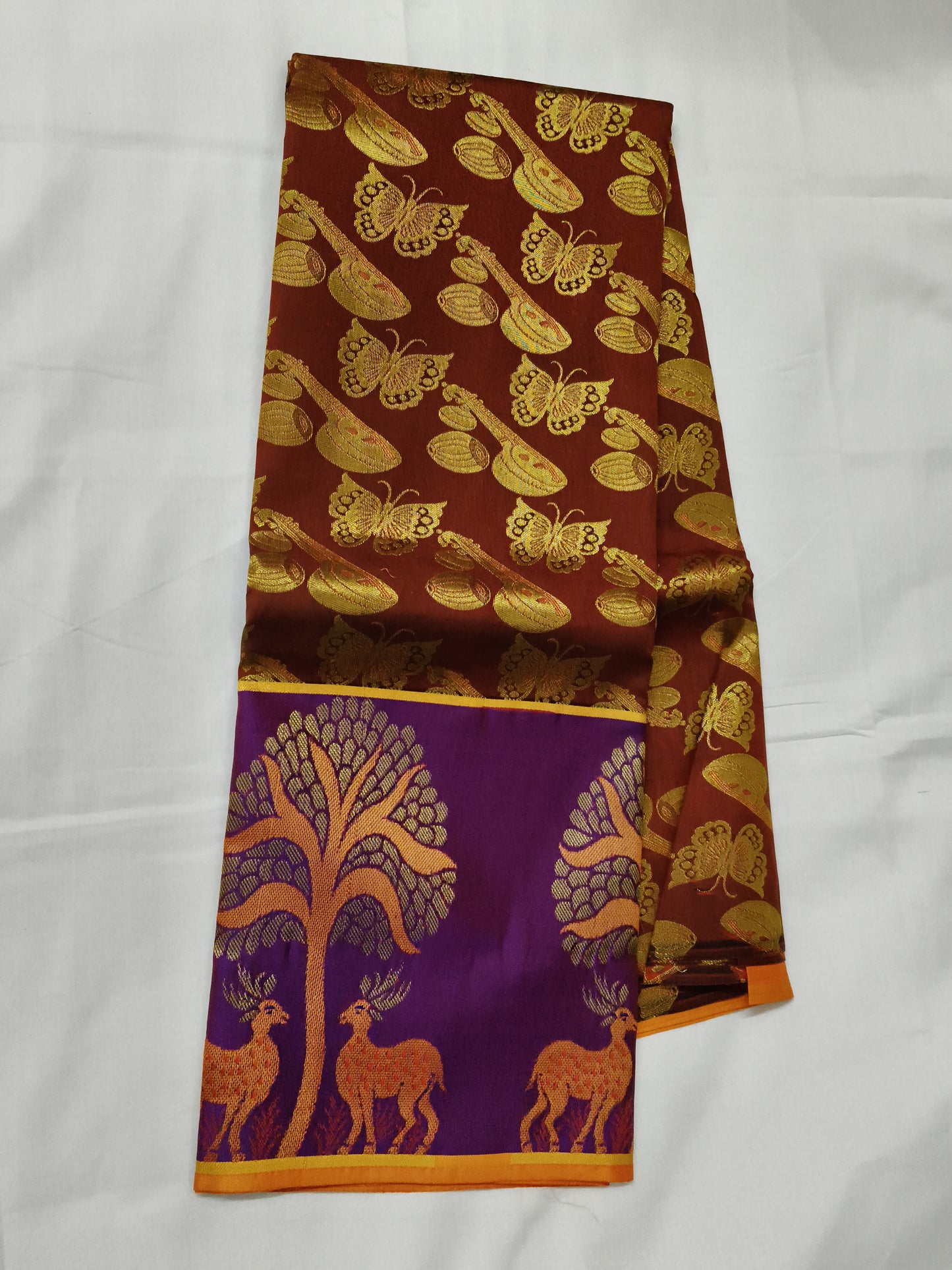 Pattu lehenga with blouse (free size)