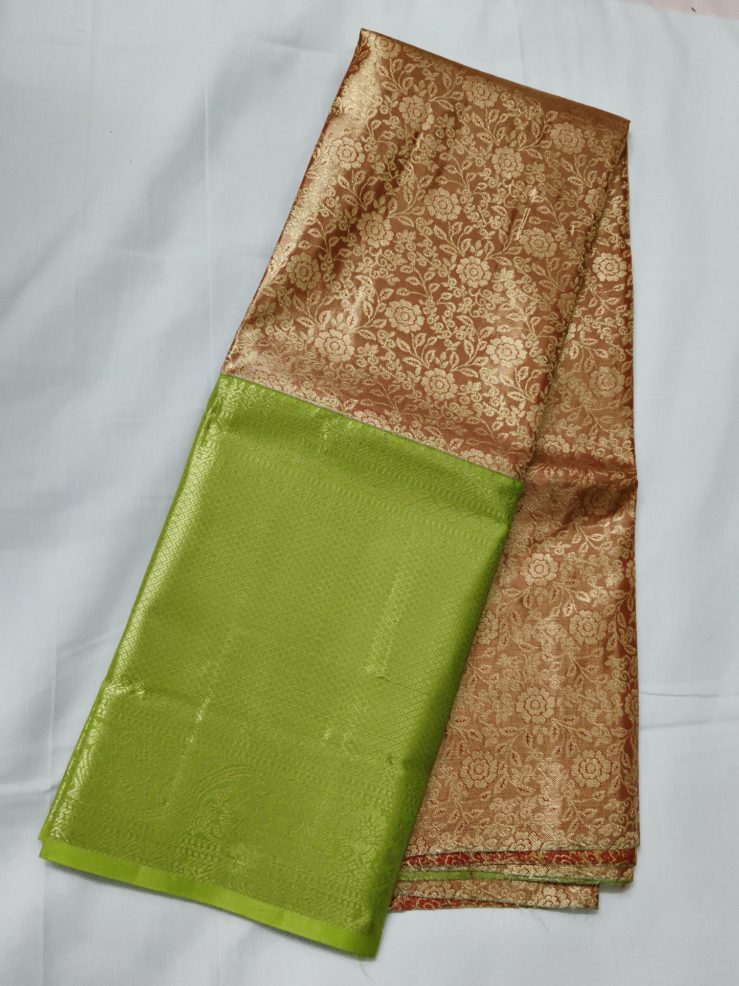 Pattu lehenga with blouse (free size)