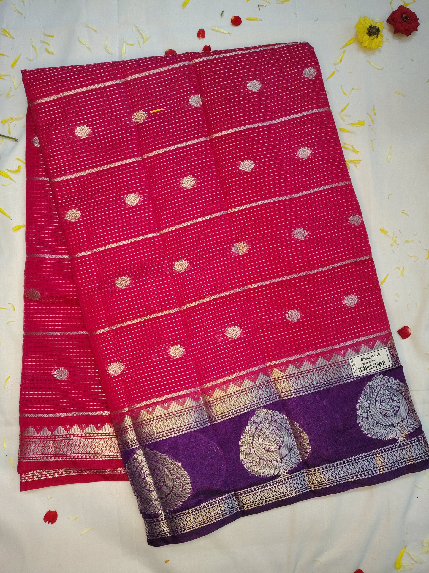 Royal chanderi exclusive combination border saree(AA)