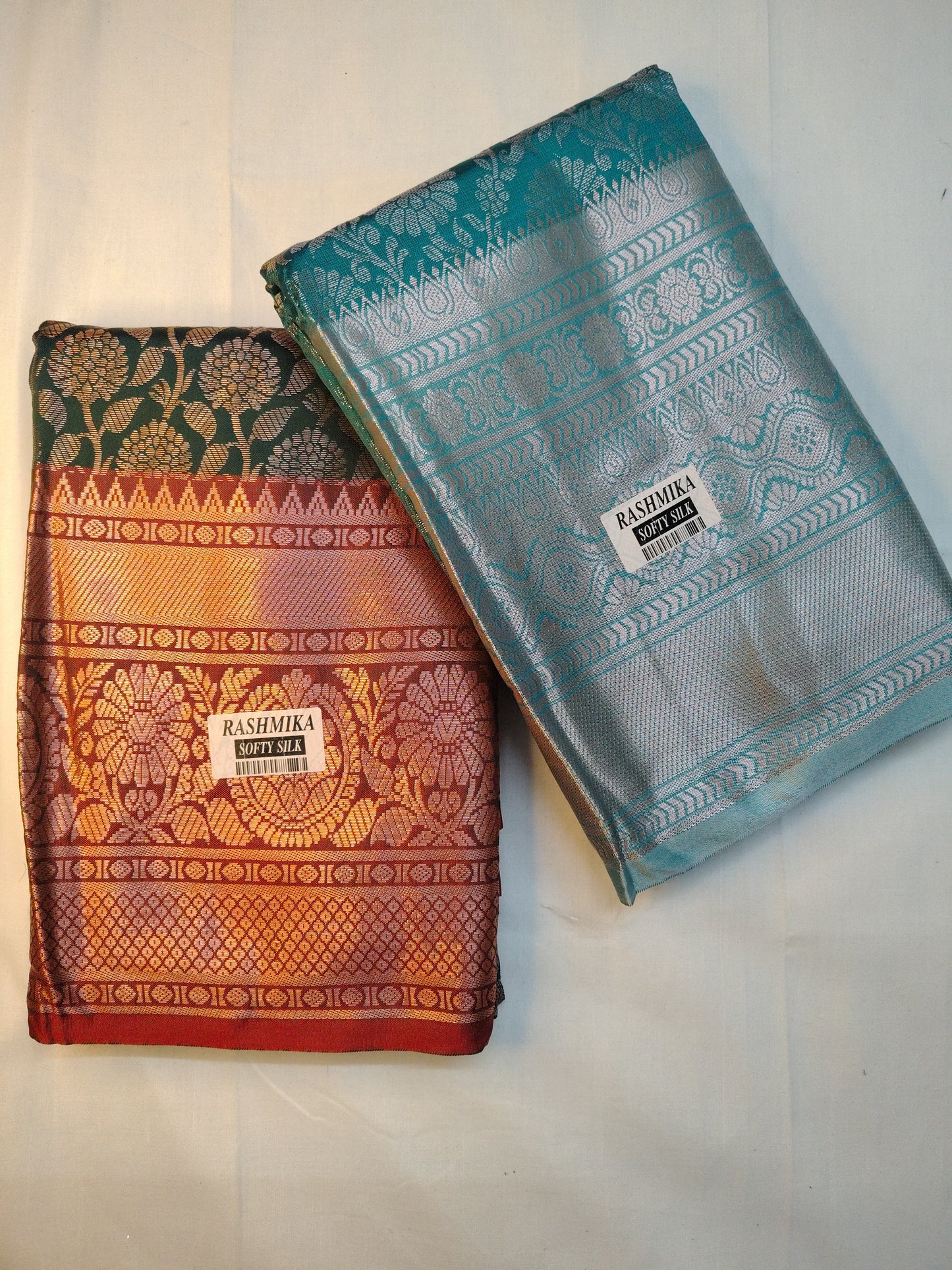 Pettubadi brocade saree combo