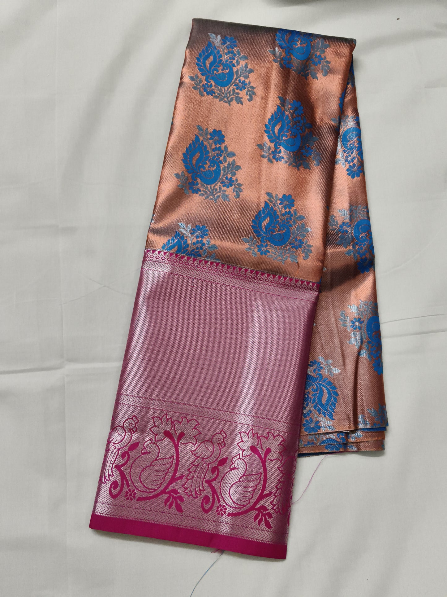 Pattu lehenga with blouse (free size)