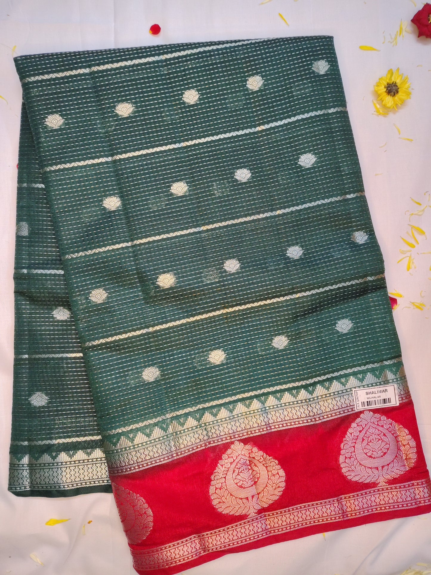 Royal chanderi exclusive combination border saree(AA)