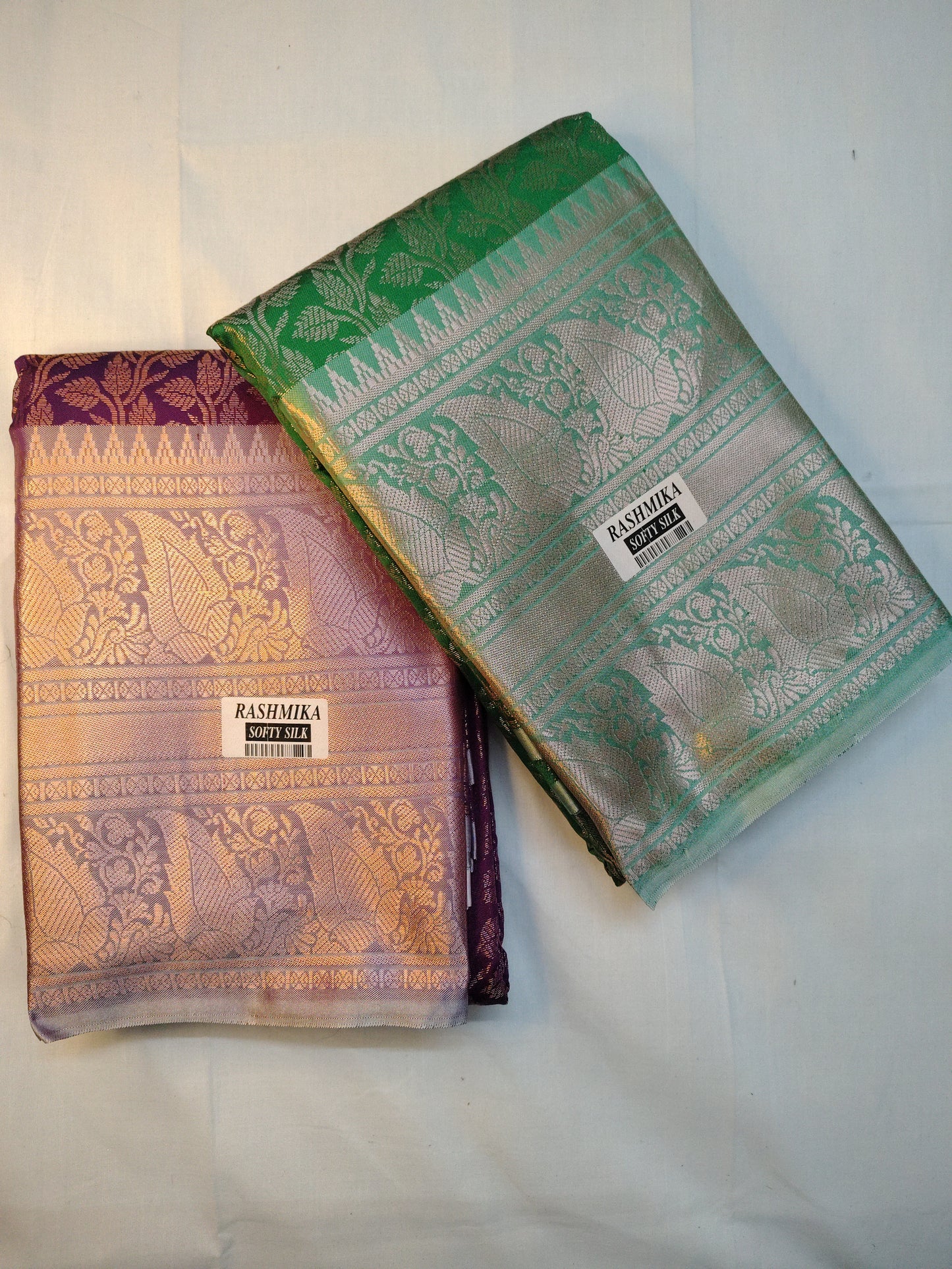 Pettubadi brocade saree combo