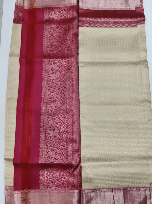 Checks Kanchivaram pattu saree