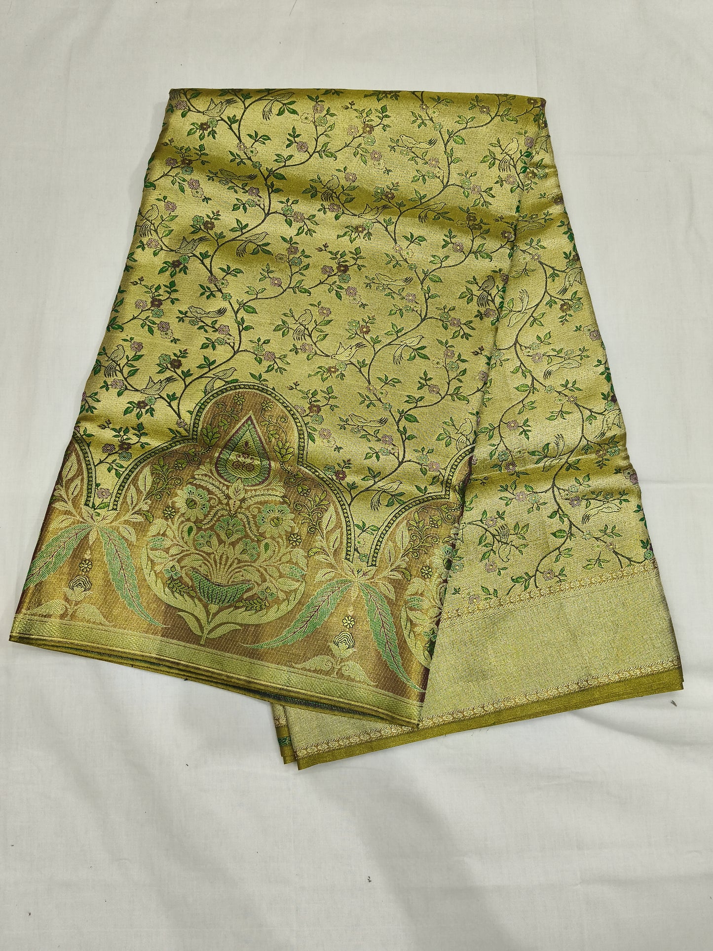 Meenakari designer pure silk mark certificated saree