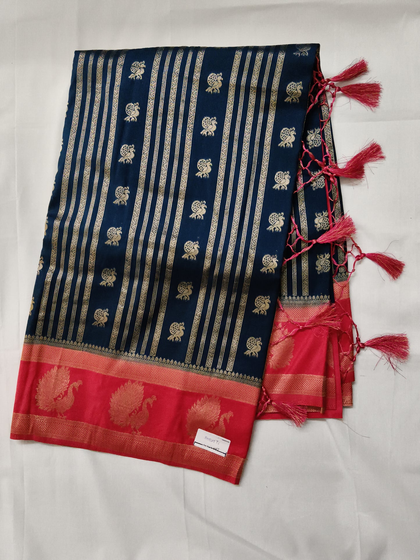 Silk banarsi border saree