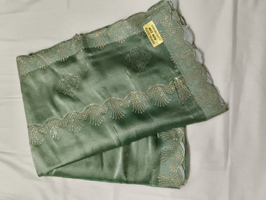 Party wear jorget silk saree (w15)