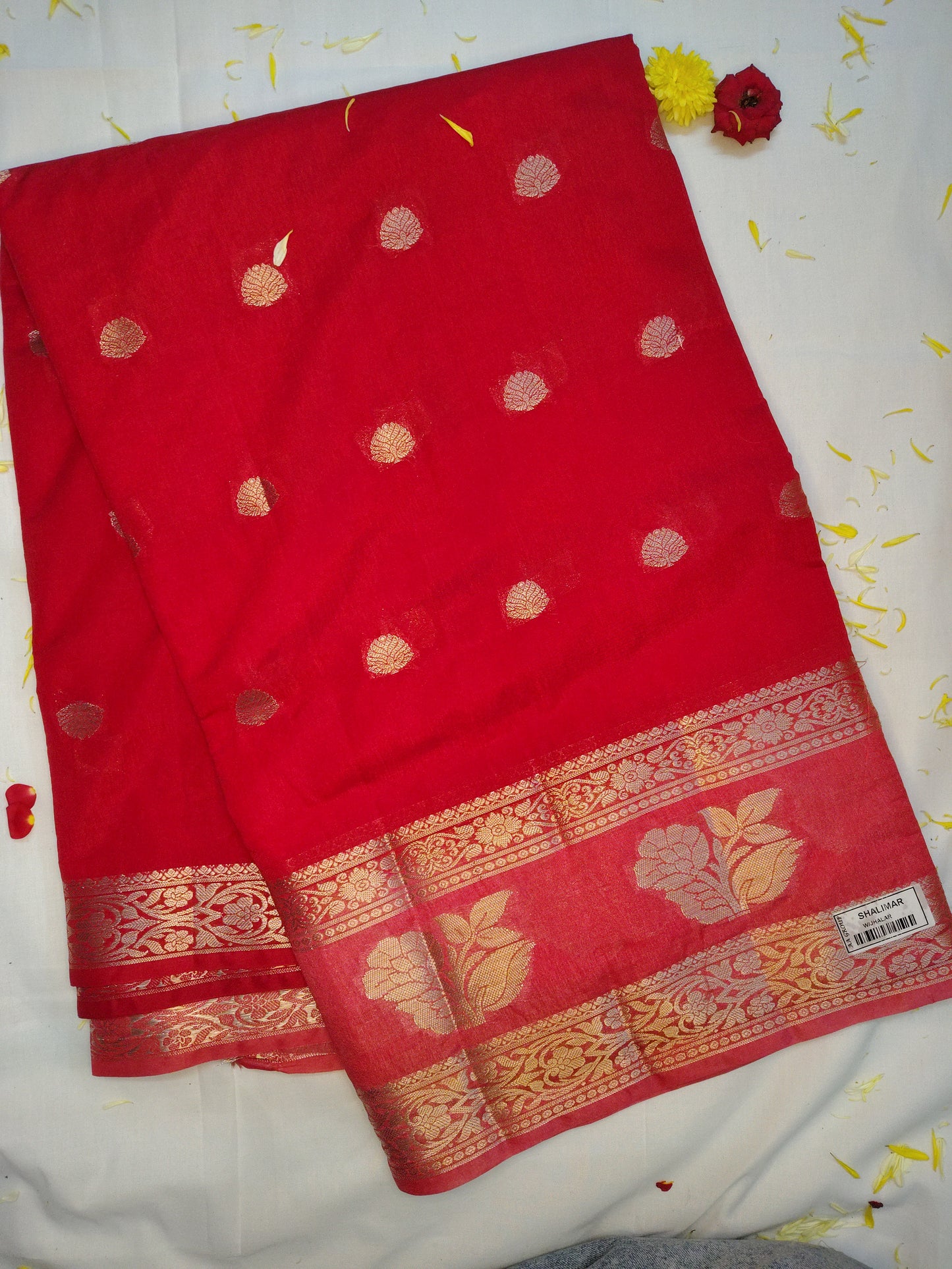 Royal chanderi exclusive combination border saree(AA)
