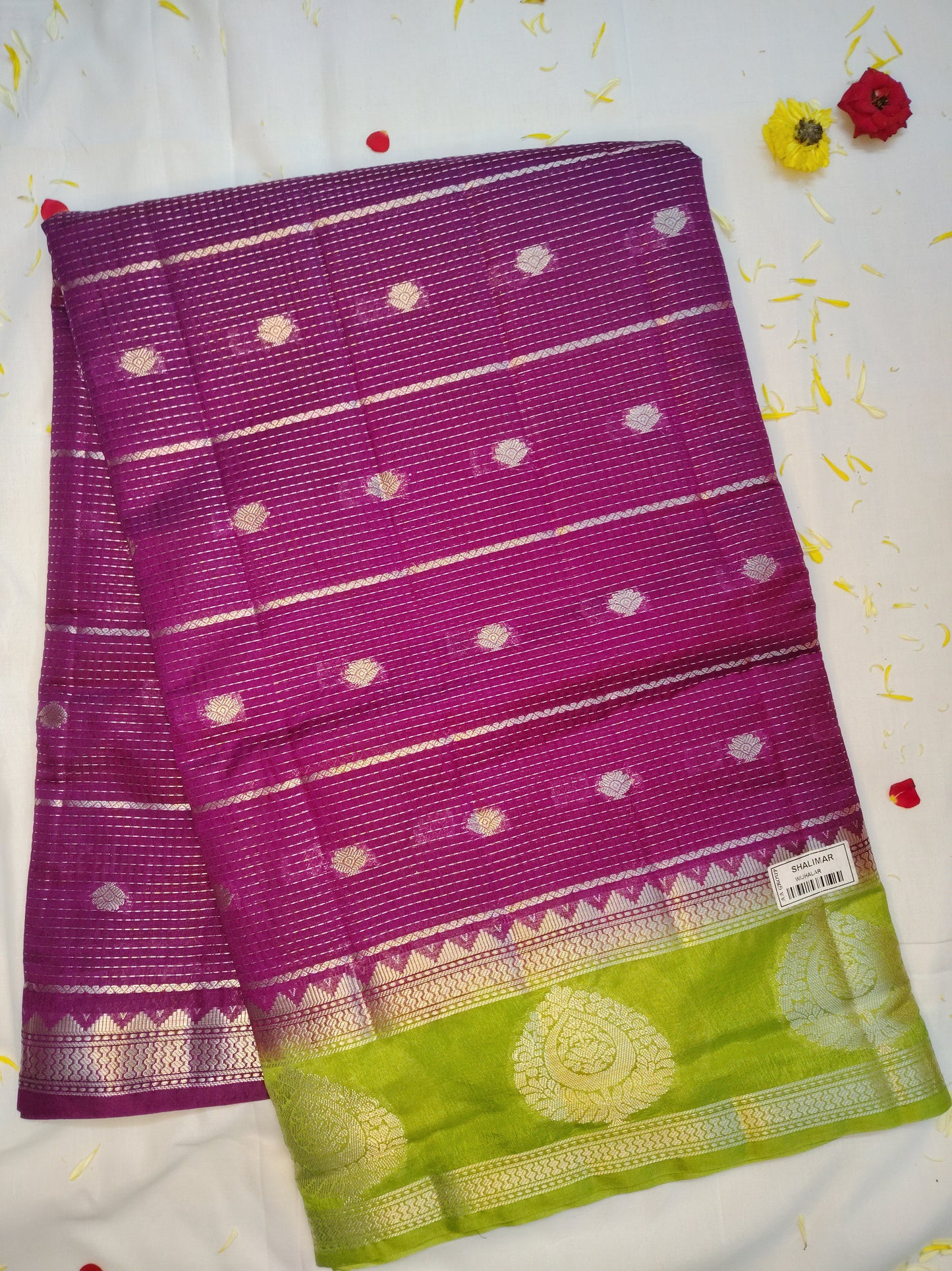 Royal chanderi exclusive combination border saree(AA)