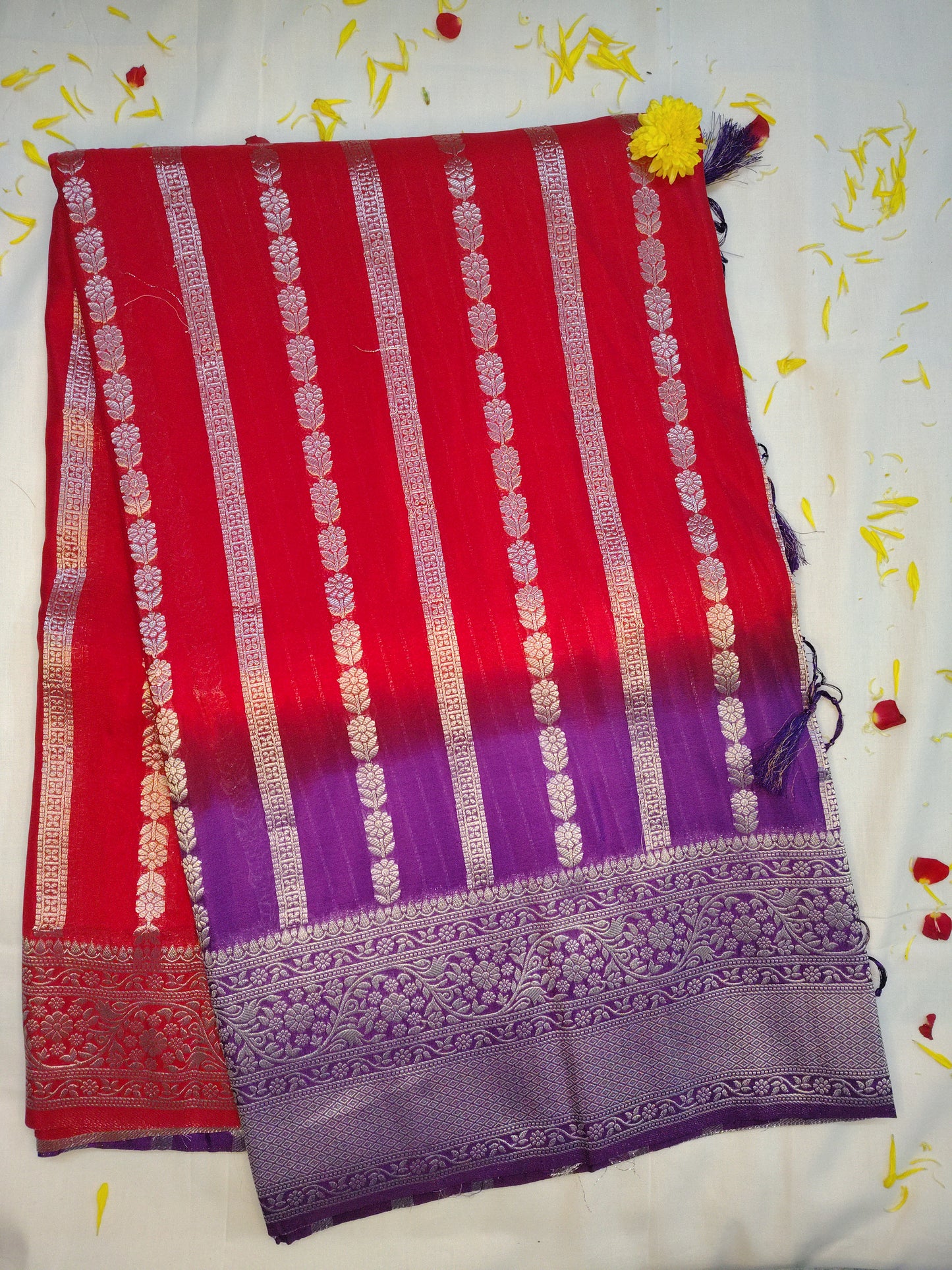 Chanderi exclusive line design saree