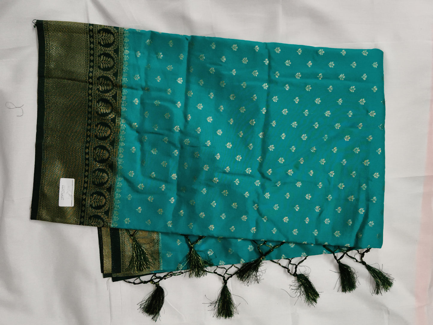 Silk banarsi border saree