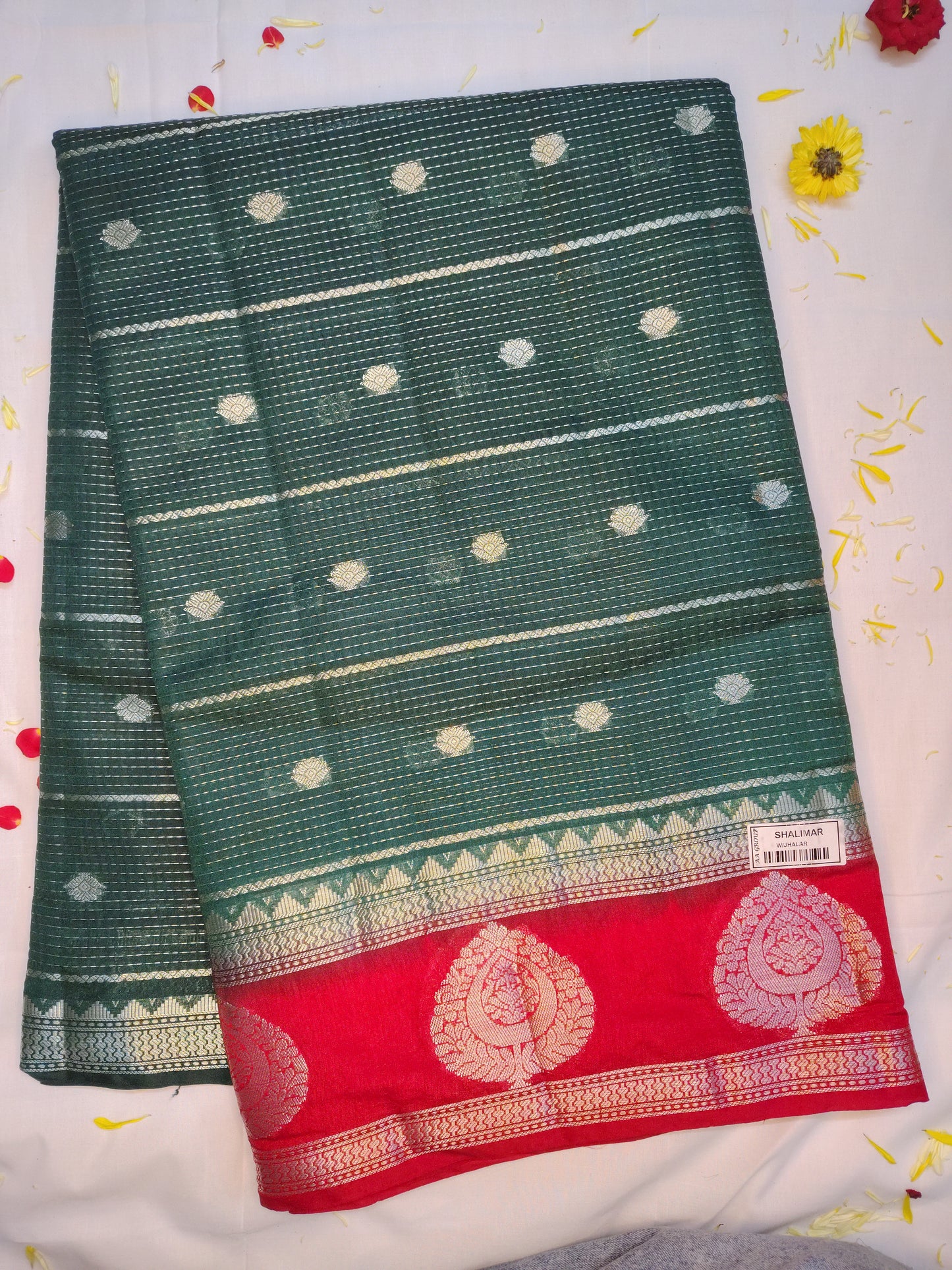 Royal chanderi exclusive combination border saree(AA)