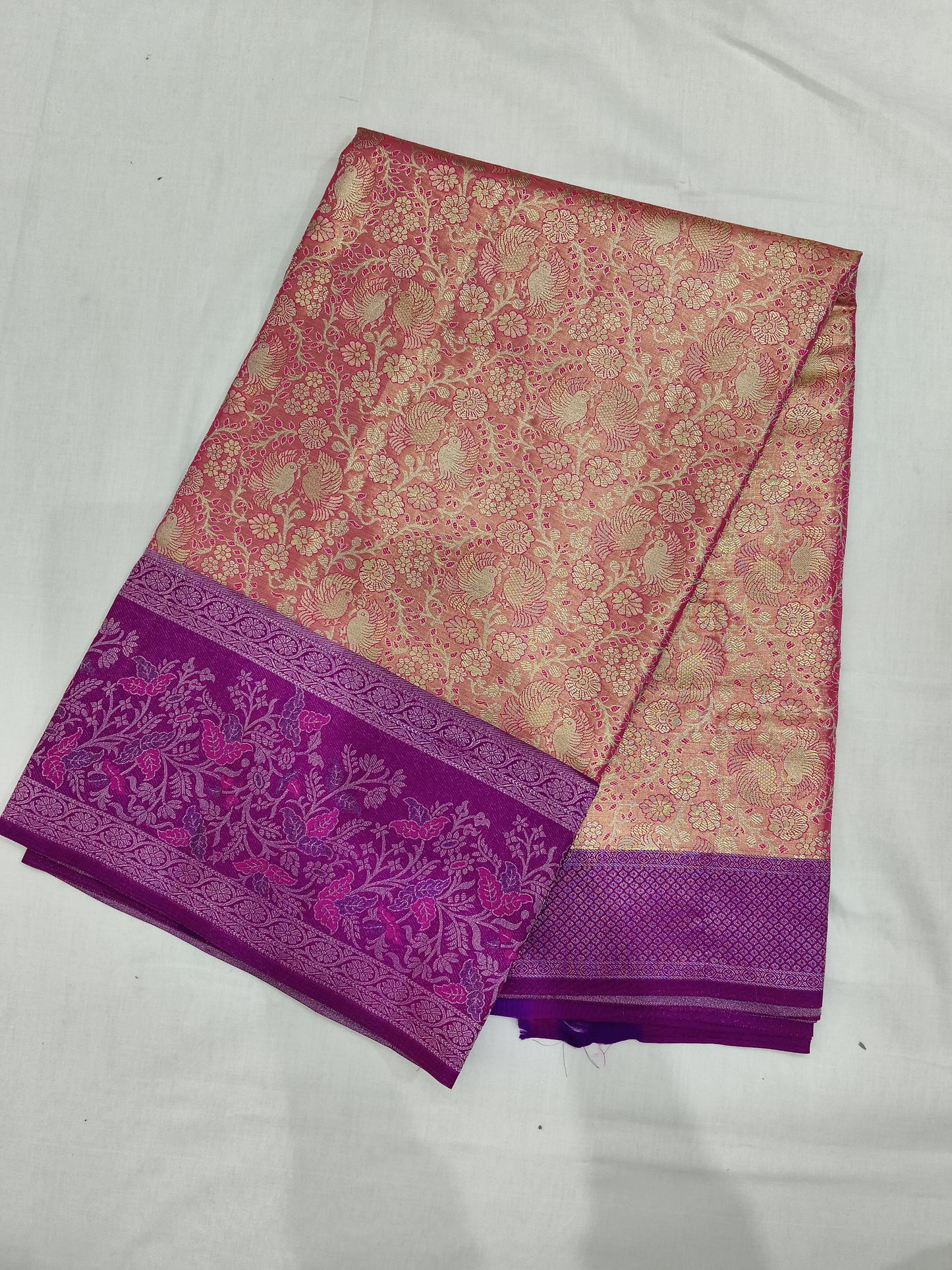 Meenakari desinger pure silk mark certificated saree