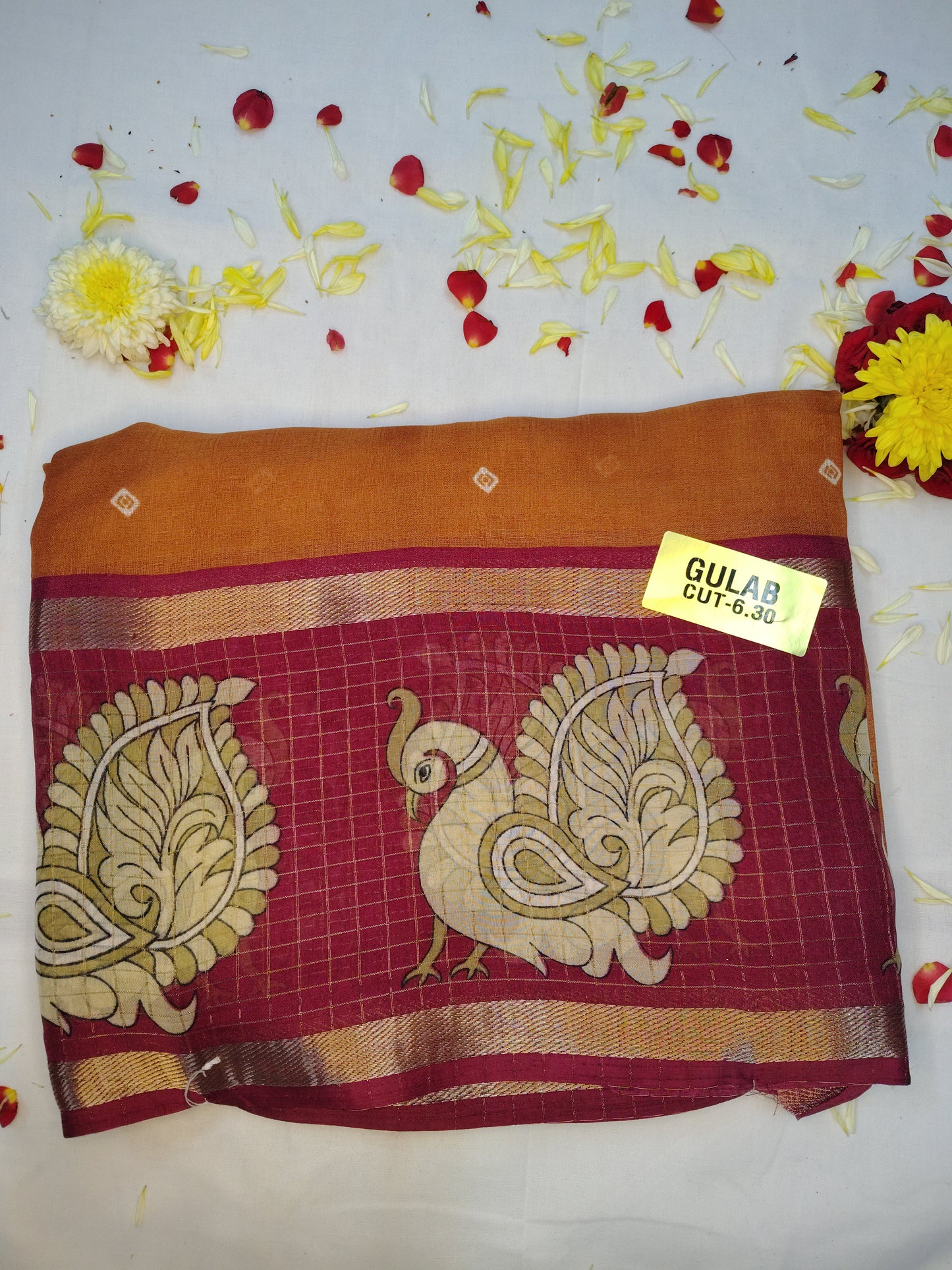 Daily wear gulab saree